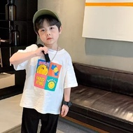 20262025Year Summer Children's Clothing T-Shirt Graffiti Parent-Child Children Boys Girls Printed Fa