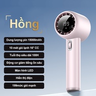 Mini Quạt 15000 mAh Turbo Jet Sạc Tốc Độ Cao Cầm Tay Sạc nhanh 199cấp độh Type-C