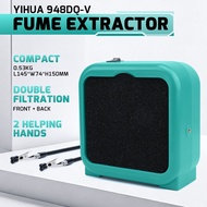 YIHUA 948DQ-V Soldering Fume Extractor Filter Smoke with 2 Helping Hands Min Filtration for Solderin