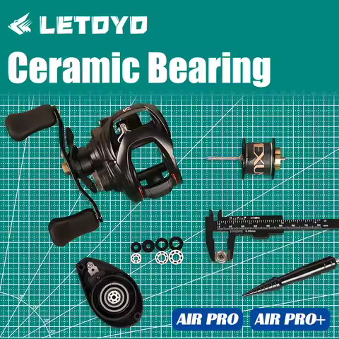 LETOYO Ceramic Bearings for SHIMANO/DAIWA Baitcasting Reels (STEEZ Series) - DIY Upgrade