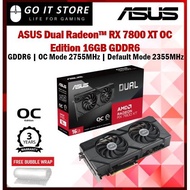 ASUS Dual Radeon RX 7800 XT OC Edition 16GB GDDR6 Video Card (DUAL-RX7800XT-O16G)