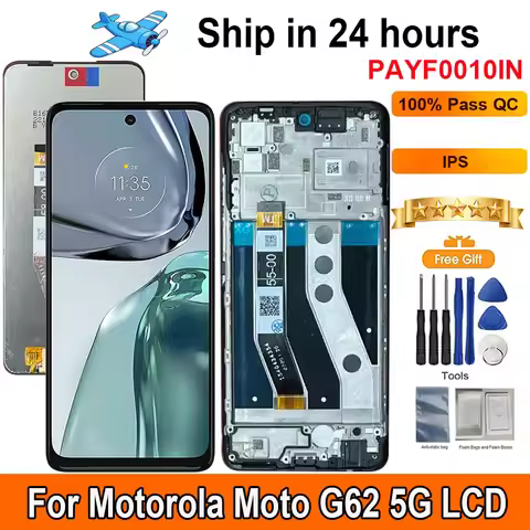 6.5”For Motorola Moto G62 5G LCD Display Screen Touch Panel Digitizer Replacement Parts Screen With 