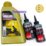 YAMALUBE 20W40 4AT  OIL / 4AT SEMI SCOOTER ( + 2 BOTOL GEAR OIL)( New packing)