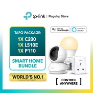 TP-LINK Smart Home Bundle Tapo Series ( Tapo C200-PTZ Camera/Tapo P110-Smart Plug/Tapo L510E-Smart