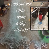 Chài cá cước đúc 4m bung 8m hàng cao cấp