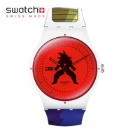 Swatch New Gent VEGETA X SWATCH  SUOZ348 Blue Silicone Strap Watch