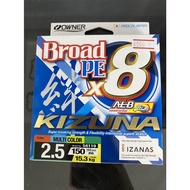 ❗❗ราคาถูกที่สุด❗❗ สาย PE OWNER KIZUNA BROAD X8     KM4.25475✨ถูกที่สุด✨