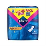 LIBRESSE Maxi Non Wing 2x20s (24cm) Disposable Sanitary Pad Tuala Wanita Pakai Buang
