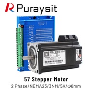 Puraysit 2 phase Closed Loop Motor Driver 2HSS57+Closed Loop Motor 60J1887EC-1000-LS 3NM 5A for Lase
