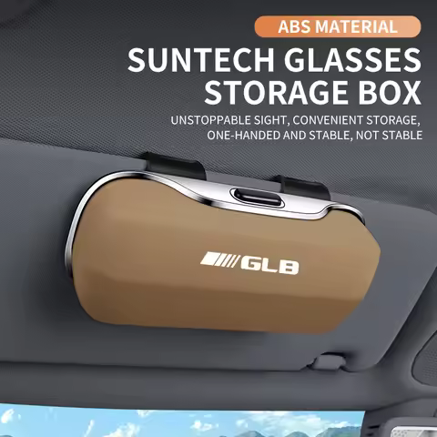 Car Eyewear Case Box Sunglasses Holder Sun Visor Storage Protective Frame Box Glasses Clip Portable 