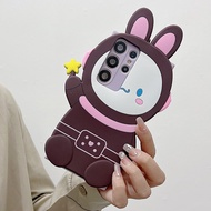 OPPO A92 A72 A5s A3s A16K A17 A12 A91 A15 A53 F5 F7 F15 F9 F11 F17 F19 F21 F23 Pro FIND X2 X3 X5 PRO Fashion Cute Purple Astronaut Unique Design mobile phone case Silicone Cover