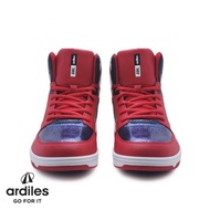 sepatu basket pria/wanita dapet gratis kaos | ardiles x dbl halona - redblack 42