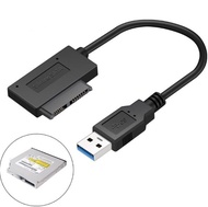 USB 3.0 to 7+6 13Pin Slimline SATA Laptop CD/DVD ROM Optical Drive Adapter Cable