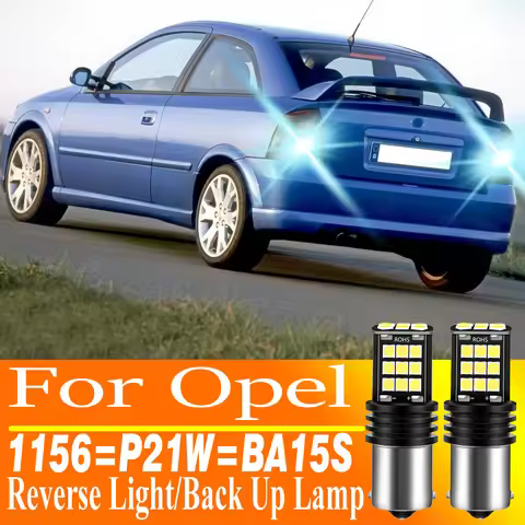 2pcs BA15S 1156 P21W Led Back Up Lamp Bulb Reverse Light 7506 Canbus 12v For Opel Astra G H Vectra C