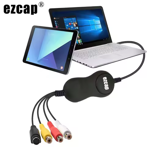 EZCAP159 USB Audio Video Capture Card CVBS RCA AV S-video Video Recording Box for Windows Win10 64bi