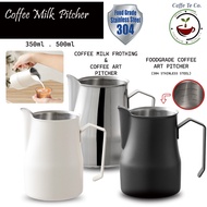 CaffeTeCo - Coffee Espresso Milk Pitcher / Milk Frothing Pitcher / Milk Frother Pitcher jug -304 Sta