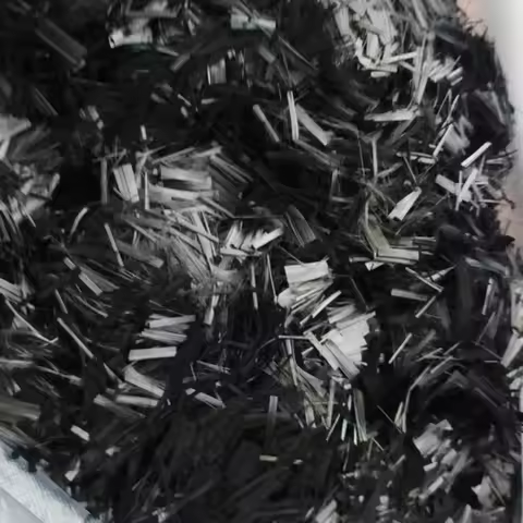 24K A+ forged chopped flake Forged carbon fiber yarn strands Vacuum Hand Paste Carbon Fiber 0.4mm 0.