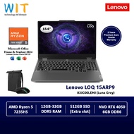 Lenovo LOQ 15ARP9 83JC00LEMJ (AMD Ryzen 5 7235HS/12GB-32GB RAM/512GB/15.6" FHD/RTX4050 6GB/Office/W1