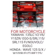 THAI-X BATTERY YTZ5S-BS 12VBATERI MOTOR FOR Y15ZR /FZ150 /135LC V2-V6 SRL115 WAVE 125 WAVE100R EGO-S