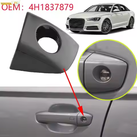 4H1837879 For Audi A6 A7 A8 RS6 RS7 A6/S6 A8/S8 Automobile Driving Door Outer Handle Cover Keyhole S