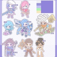 LOL Arcane Collection Ornament Accesorios Vi Plate Desk Decor Jinx Standing Powder Acrylic Doll Ekko