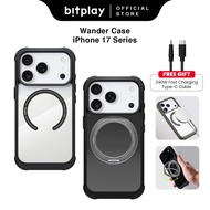 Bitplay Wander iPhone Case For 17 Pro Max/Pro/Air Transparent Phone Case with Magnetic Stand ring