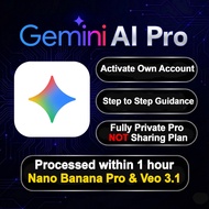 Gemini AI Pro 1 Year - Upgrade Own Account | Personal Use