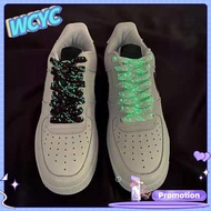 WCYC 2 Pairs Safety 120/140CM Shoes Accessories Sneakers Flat Lace Shoes Boot Shoelace Fluorescent Shoelaces Luminous Shoe Laces