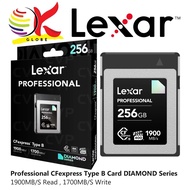 LEXAR PROFESSIONAL CFEXPRESS TYPE B CARD DIAMOND SERIES 128GB / 512GB WITH UP TO 1900 MB/S READ / UP