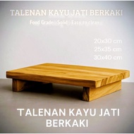 Teak wood chopping board with legs anti-fungal chopping board/ wooden chopping board food grade chop