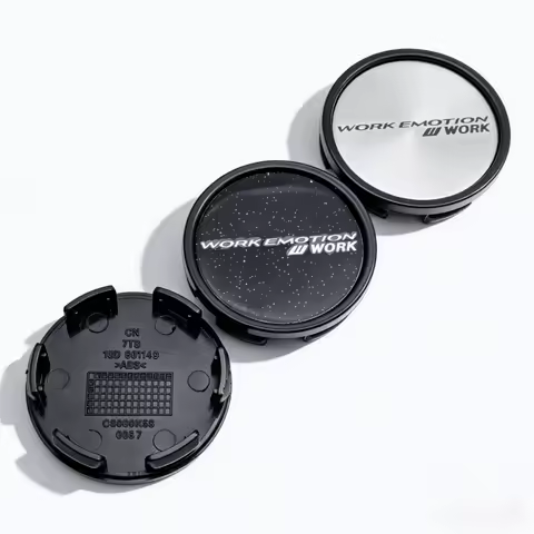 4pcs 58mm 53mm Car Wheel Center Caps With W Work Emotion Logo Emblem Badge Wheel Hubcaps Rim Center 