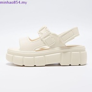 【New Arrival】UTUNE Womens Sandals Two Strip Sandal Casual Soft Thick Sole Non-Slip Flat Beach Shoes