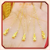 สร้อยจี้ทองคำแท้ 99.99% ปีเซียะทองแท้ น้ำหนักทอง 0.4 กรัม ทอง แท้ หลุด จำนำ