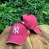 New York maroon Gold Hat Ny Cap Mini font/ casual baseball Cap/ - Oritopi