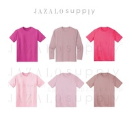 Kids Plain Fuchsia Cotton T-shirt / Microfiber Jersey - Magenta Pink Dusty Long - Baju Jersi Kosong Budak Kanak-kanak