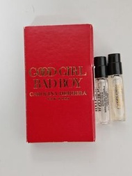 Authentic Carolina Herrera  Good Girl EDP Perfume & ✅️ Bad Boy EDT toilette 1.5ml x2 gift set (男士/女士