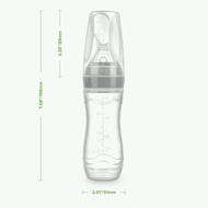 [Haakaa] Silicone Baby Food Dispensing Spoon 4m+ Grey 1 pack Feeding