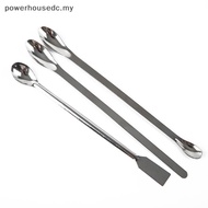 PHMY 12Pcs Stainless Steel Lab Spoon Spatula Laboratory Sampling Spoon Mixing Spatula .