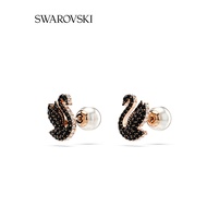 [Full Set Packaging Box] Swarovski Swarovski SWAN ICONIC SWAN SWAN Pearl Earrings Light Luxury [Gift