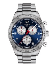 Tissot PRS 516 Chronograph ทิสโซต์ พีอาร์เอส 516 สีน้ำเงิน เงิน T1316171104200 นาฬิกาสำหรับผู้ชาย