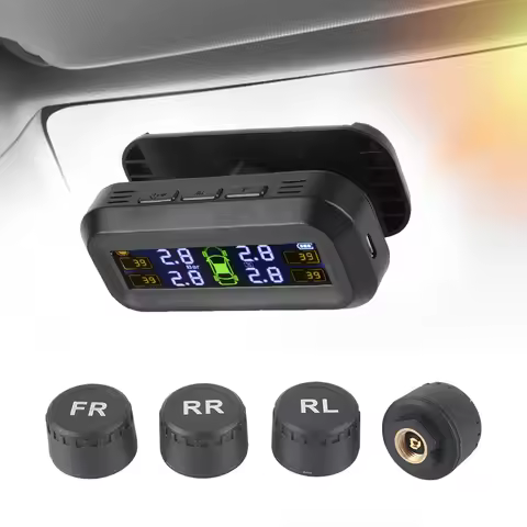 Tire Pressure Monitoring System Car Tyre Pressure Monitor Tyre Pressure Alarm With 4 External Sensor