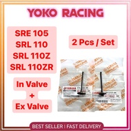Yamaha SRL 110 Z ZR 110Z 110ZR SRL110 SRL110Z SRL110ZR SRE105 SRE In + Ex Valve Intake Valve Minyak 