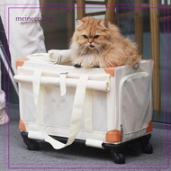 Foldable Pet Stroller Portable Pet Carrier Detachable Cat Stroller Large Space Cat Carrier Bag Meine