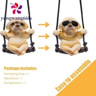 YONGWANG Car Interior Accessories, Swinging Dog Sunglasses, Car Pendant, Delicate Decoration 1KWU