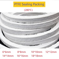 1Meter 4mm~18mm PTFE braided Compression Packing acrylic fiber packing ptfe Filled Gland rope Gland 