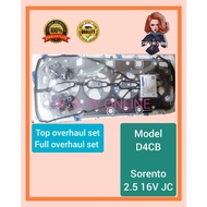 KIA SORENTO 2.5 JC D4CB MODEL ENGINE HEAD TOP / FULL OVERHAUL GASKET SET