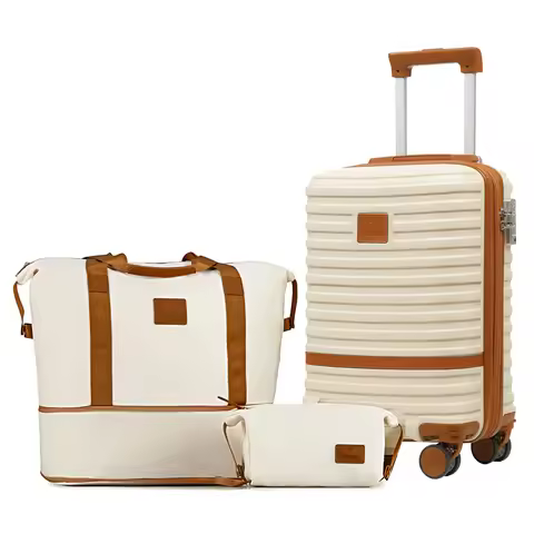 Joyway Carry On Luggage 20 Inch Expandable Suitcase with Spinner Wheel, 4 Piece Hard Shell Luggage S