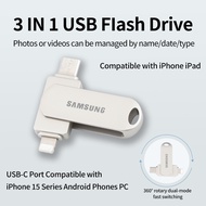 Samsung typec Three-in-One 2TB Mini Dual-Drive Flash Drive 1TB otg High-Speed usb3.0