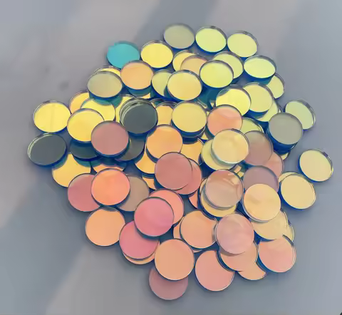 35mm Diameter Round Laser Radiant Plexiglass Rainbow Board Acrylic PMMA Iridescent Disc For Wedding 