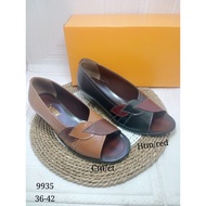 GENUINE LEATHER FLAT SHOES NALINI 9935Wanita